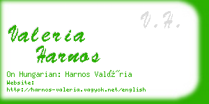 valeria harnos business card